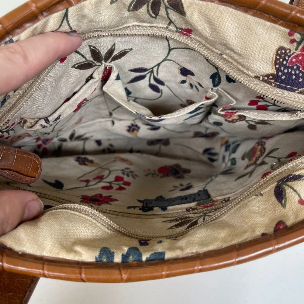 Vintage Elka Woven Straw Floral Applique Satchel Purse Handbag‎ Boho Cottage